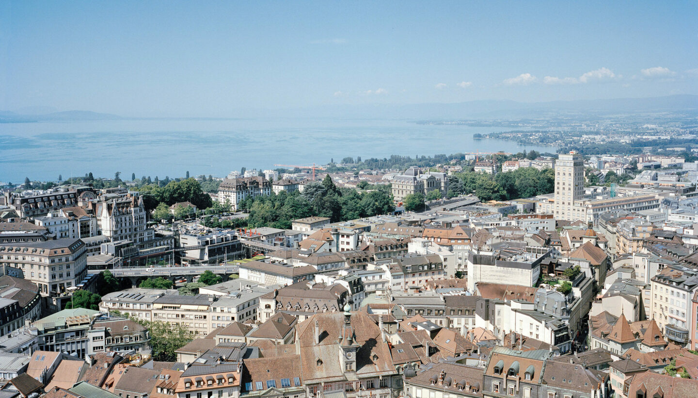 Vue depuis la Cathédrale de Lausanne. © Geoffrey Cottenceau © CPCL